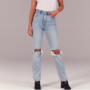 Abercrombie 90s straight ultra high rise jeans